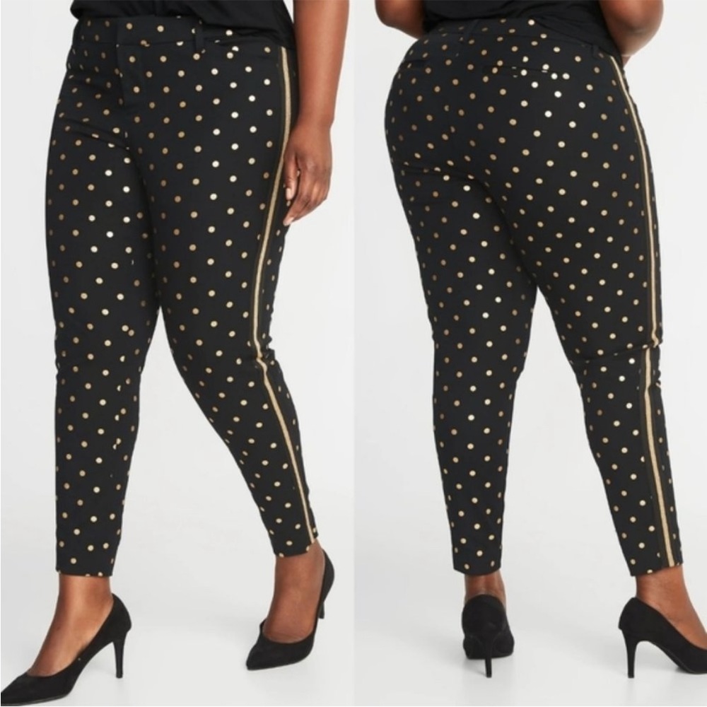 Old Navy Pixie Pants 30 Plus Long Polka Dot